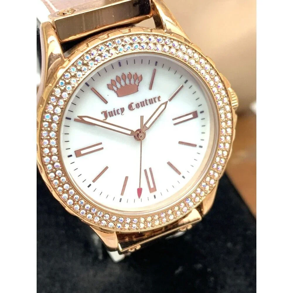 Juicy By Juicy Couture Women's Watch JC/1008 Quartz Rose Gold White Dial…
